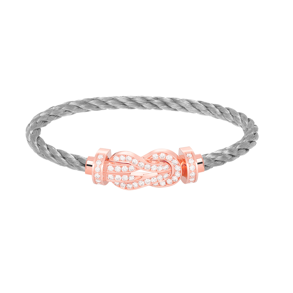 [Mystic Crown]CHANCE LARGE 8 FIGURE BUCKLE FULL DIAMOND BRACELET ROSE GOLD