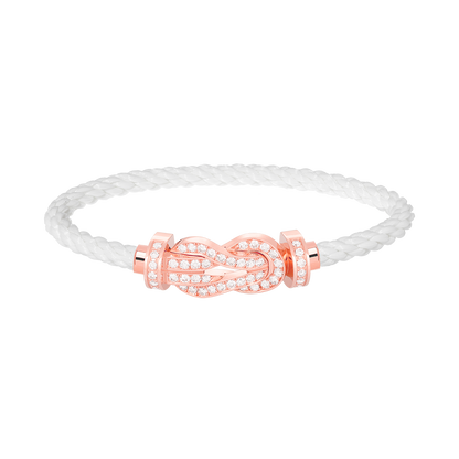 [Mystic Crown]CHANCE LARGE 8 FIGURE BUCKLE FULL DIAMOND BRACELET ROSE GOLD