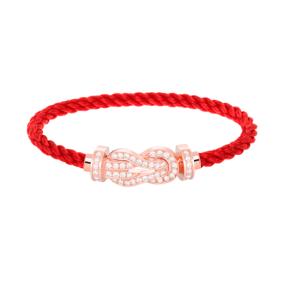 [Mystic Crown]CHANCE LARGE 8 FIGURE BUCKLE FULL DIAMOND BRACELET ROSE GOLD