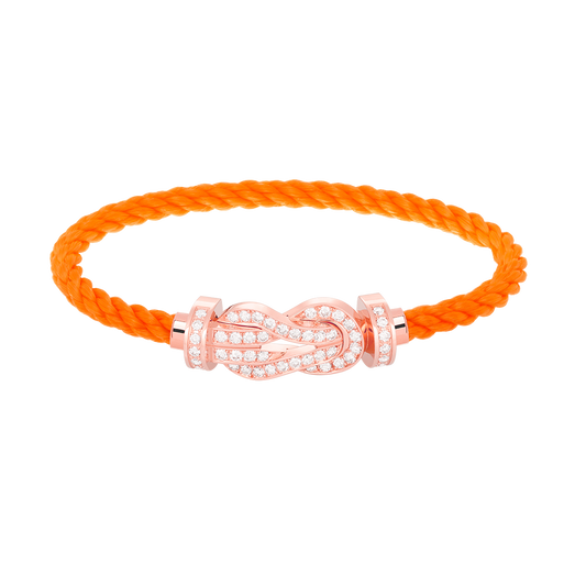 [Mystic Crown]CHANCE LARGE 8 FIGURE BUCKLE FULL DIAMOND BRACELET ROSE GOLD