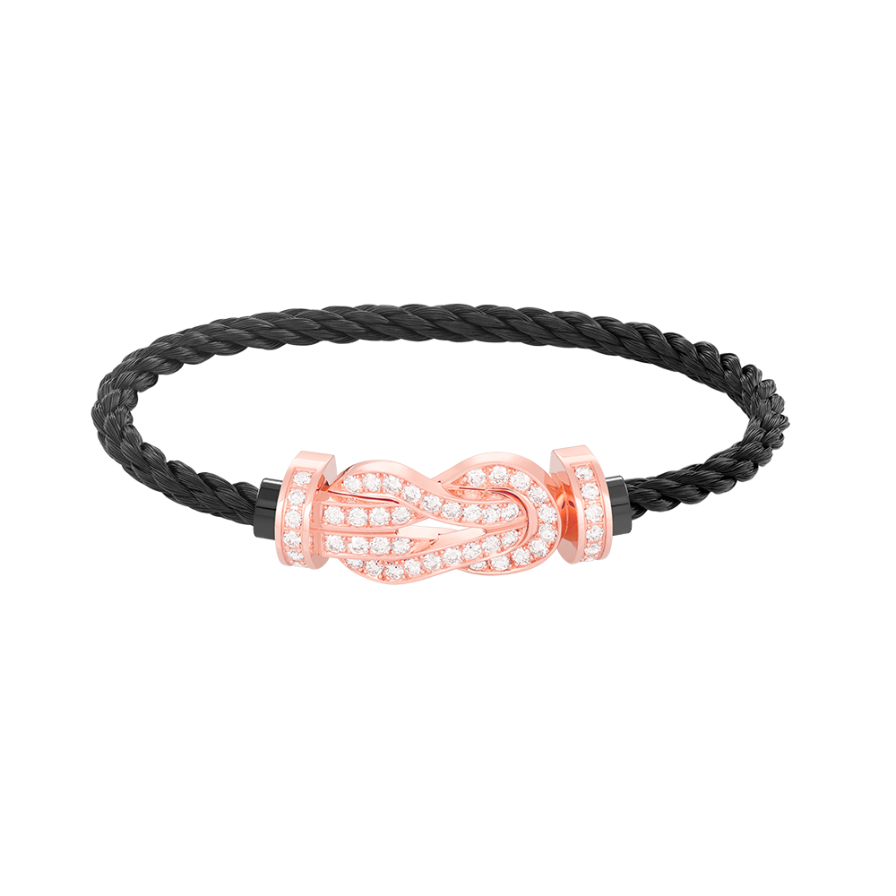 [Mystic Crown]CHANCE LARGE 8 FIGURE BUCKLE FULL DIAMOND BRACELET ROSE GOLD