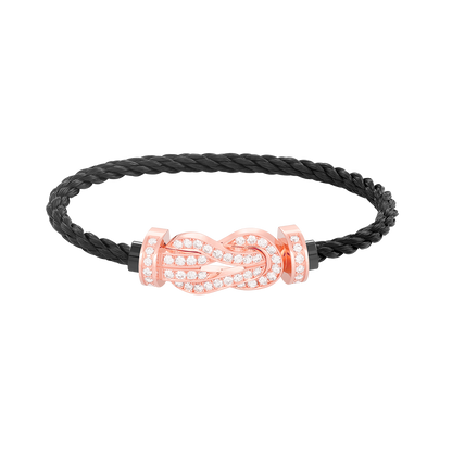 [Mystic Crown]CHANCE LARGE 8 FIGURE BUCKLE FULL DIAMOND BRACELET ROSE GOLD
