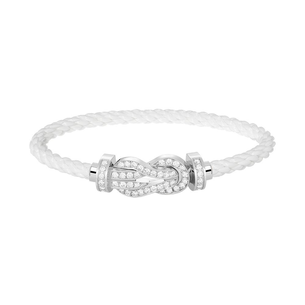 [Mystic Crown]CHANCE LARGE 8 FIGURE BUCKLE FULL DIAMOND BRACELET SILVER