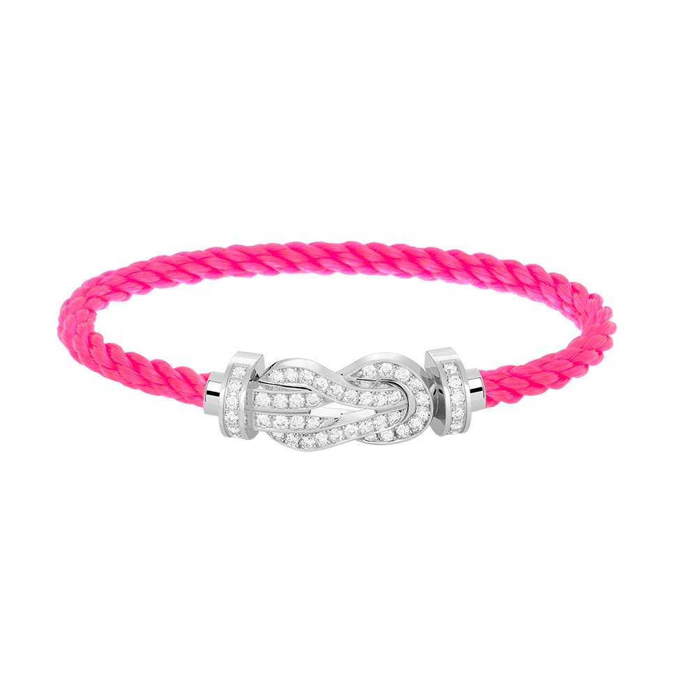 [Mystic Crown]CHANCE LARGE 8 FIGURE BUCKLE FULL DIAMOND BRACELET SILVER