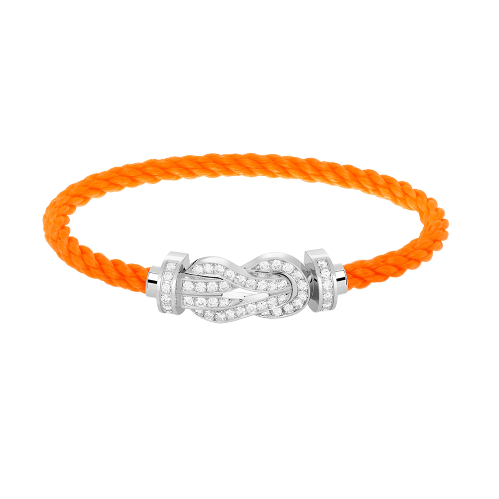 [Mystic Crown]CHANCE LARGE 8 FIGURE BUCKLE FULL DIAMOND BRACELET SILVER