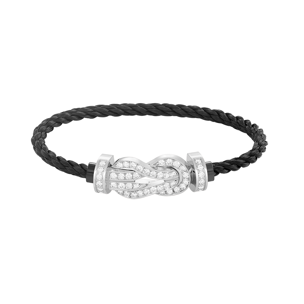 [Mystic Crown]CHANCE LARGE 8 FIGURE BUCKLE FULL DIAMOND BRACELET SILVER