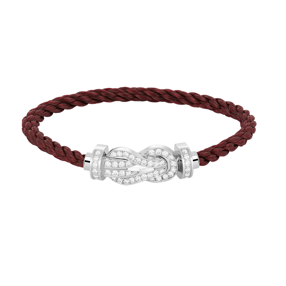 [Mystic Crown]CHANCE LARGE 8 FIGURE BUCKLE FULL DIAMOND BRACELET SILVER