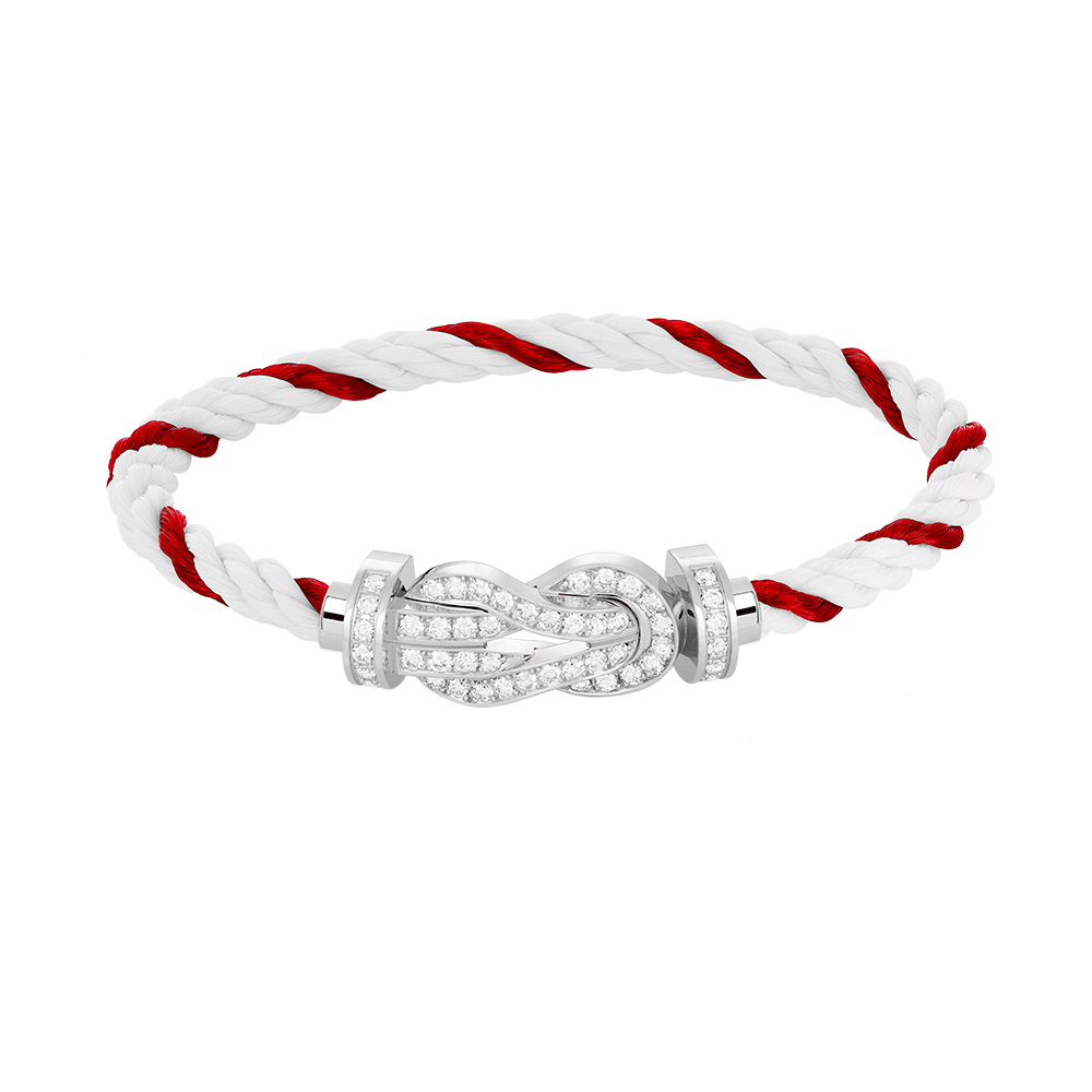 [Mystic Crown]CHANCE LARGE 8 FIGURE BUCKLE FULL DIAMOND BRACELET SILVER