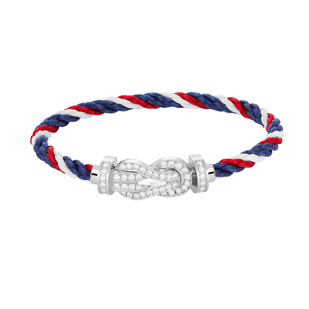 [Mystic Crown]CHANCE LARGE 8 FIGURE BUCKLE FULL DIAMOND BRACELET SILVER