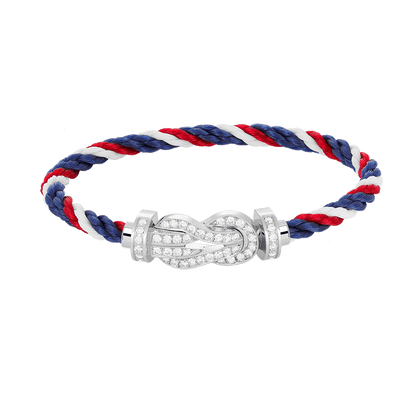 [Mystic Crown]CHANCE LARGE 8 FIGURE BUCKLE FULL DIAMOND BRACELET SILVER