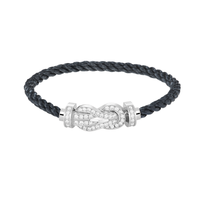[Mystic Crown]CHANCE LARGE 8 FIGURE BUCKLE FULL DIAMOND BRACELET SILVER