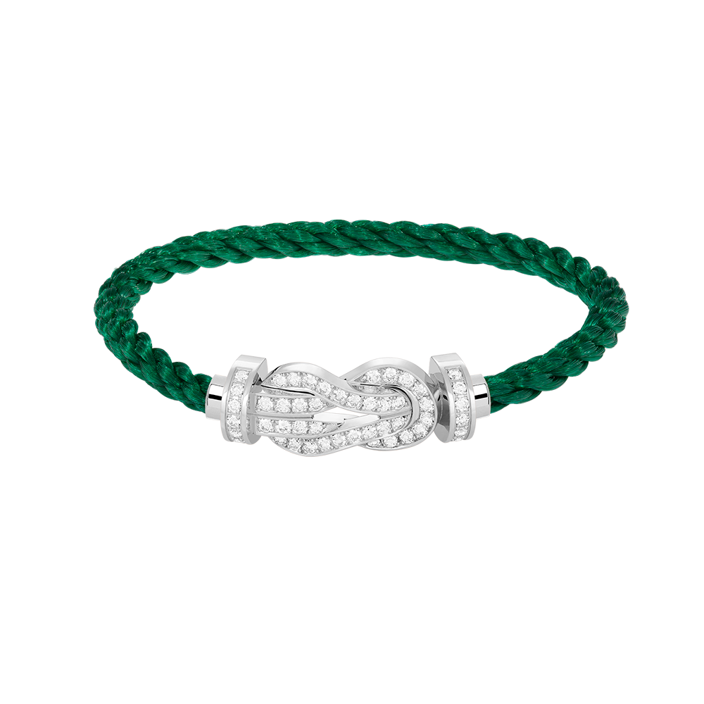 [Mystic Crown]CHANCE LARGE 8 FIGURE BUCKLE FULL DIAMOND BRACELET SILVER