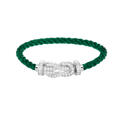 [Mystic Crown]CHANCE LARGE 8 FIGURE BUCKLE FULL DIAMOND BRACELET SILVER