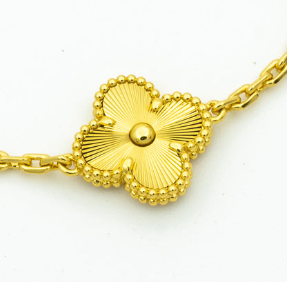 [Mystic Crown]CLOVER BRACELET 5 MOTIFS GOLD DIAMOND