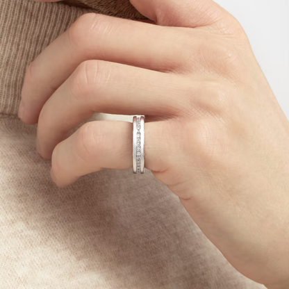 [Mystic Crown]ZERO 1 ONE-BAND PAVED DIAMONDS ON THE SPIRAL RING