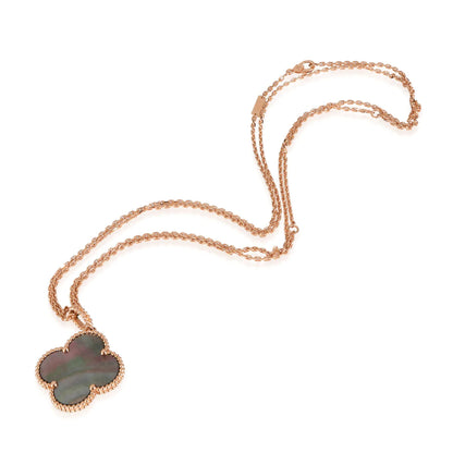 [Mystic Crown]CLOVER 25MM GOLD DARK MOP BIG CLOVER NECKLACE