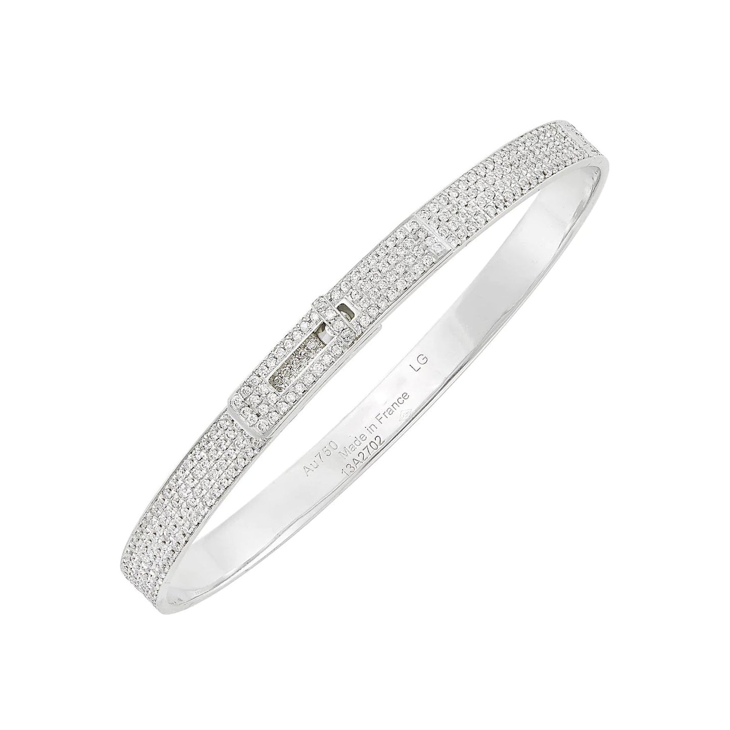 [Mystic Crown]HM KELLY BRACELET IN SILVER AND FULL PAVE DIAMOND