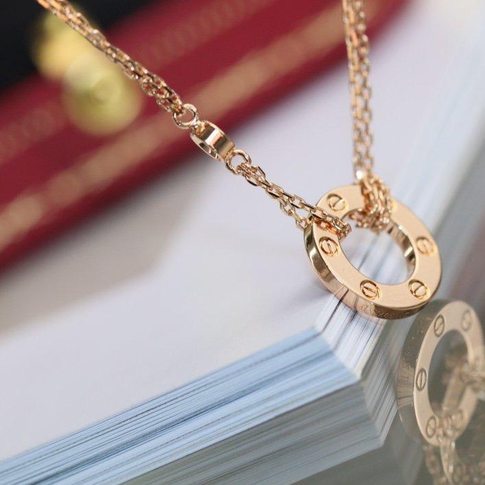 [Mystic Crown]LOVE NECKLACE ADJUSTABLE ROSE GOLD 2 DIAMOND