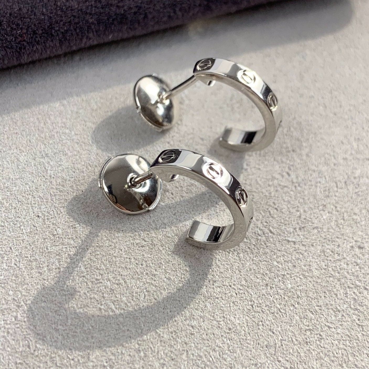 [Mystic Crown]LOVE EARRINGS 2.65MM SILVER