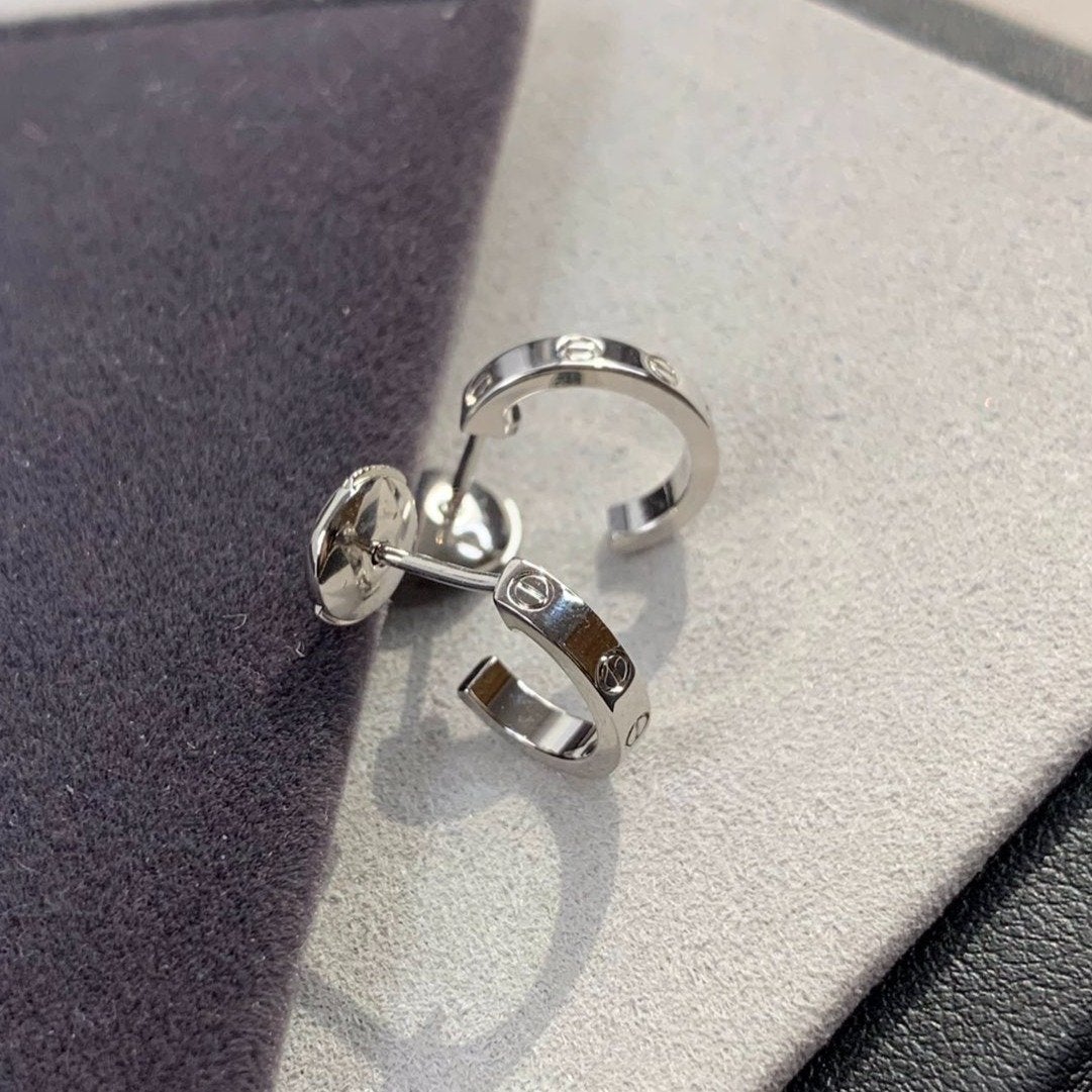 [Mystic Crown]LOVE EARRINGS 2.65MM SILVER