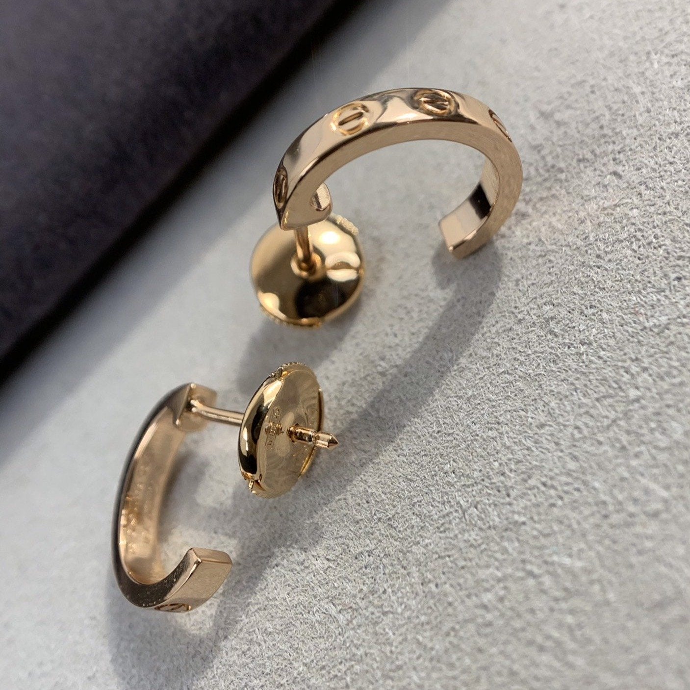 [Mystic Crown]LOVE EARRINGS 2.65MM PINK GOLD