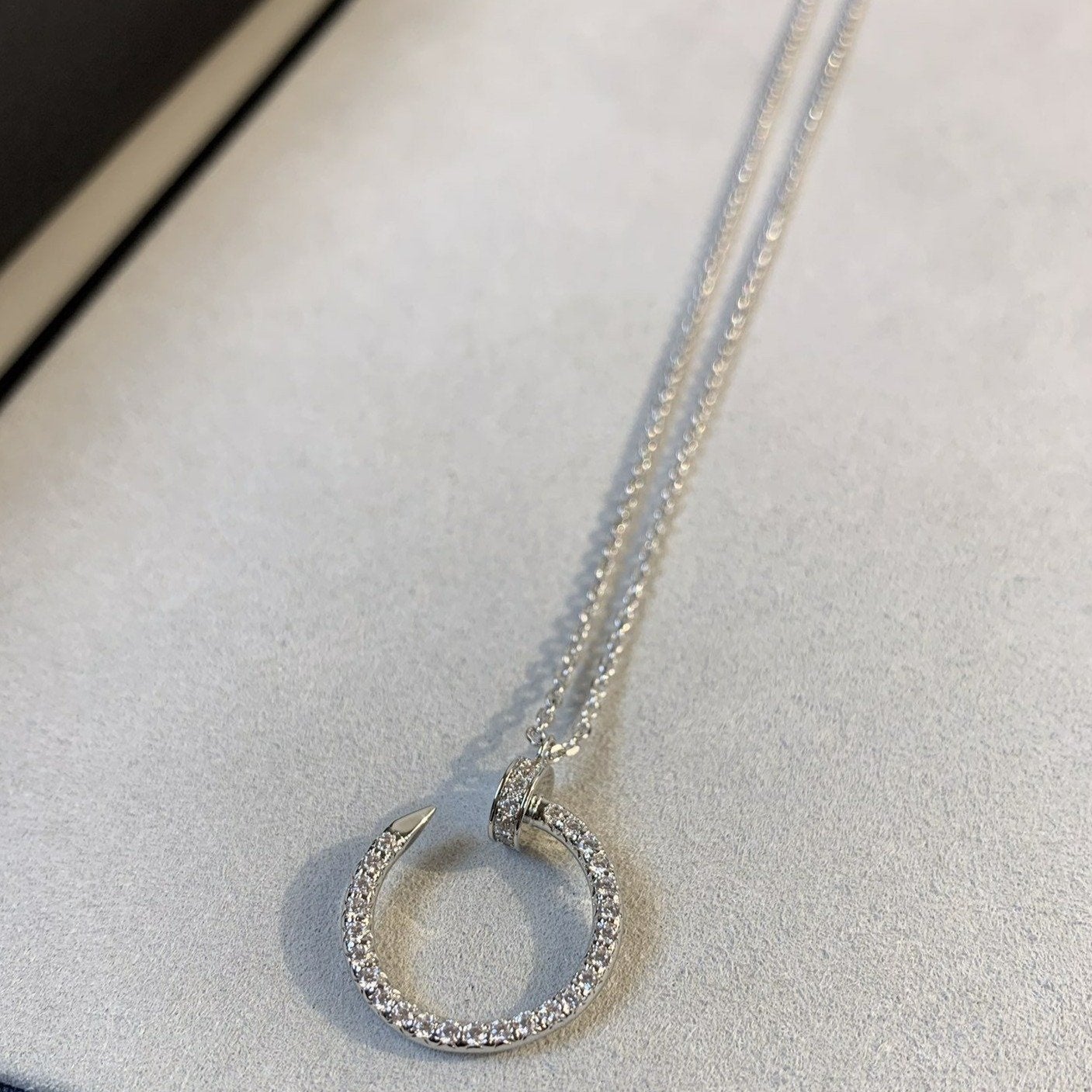 [Mystic Crown]JUSTE NECKLACE SILVER DIAMONDS