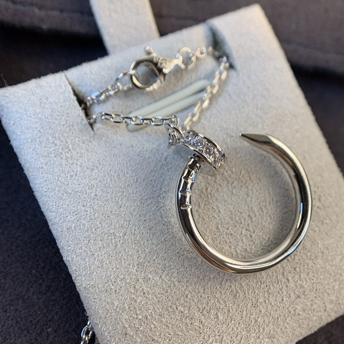 [Mystic Crown]JUSTE NECKLACE SILVER DIAMONDS