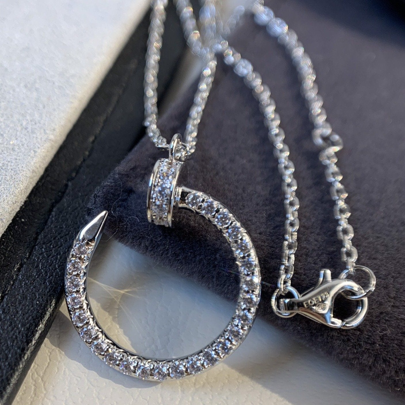 [Mystic Crown]JUSTE NECKLACE SILVER DIAMONDS