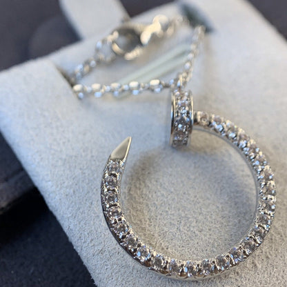 [Mystic Crown]JUSTE NECKLACE SILVER DIAMONDS