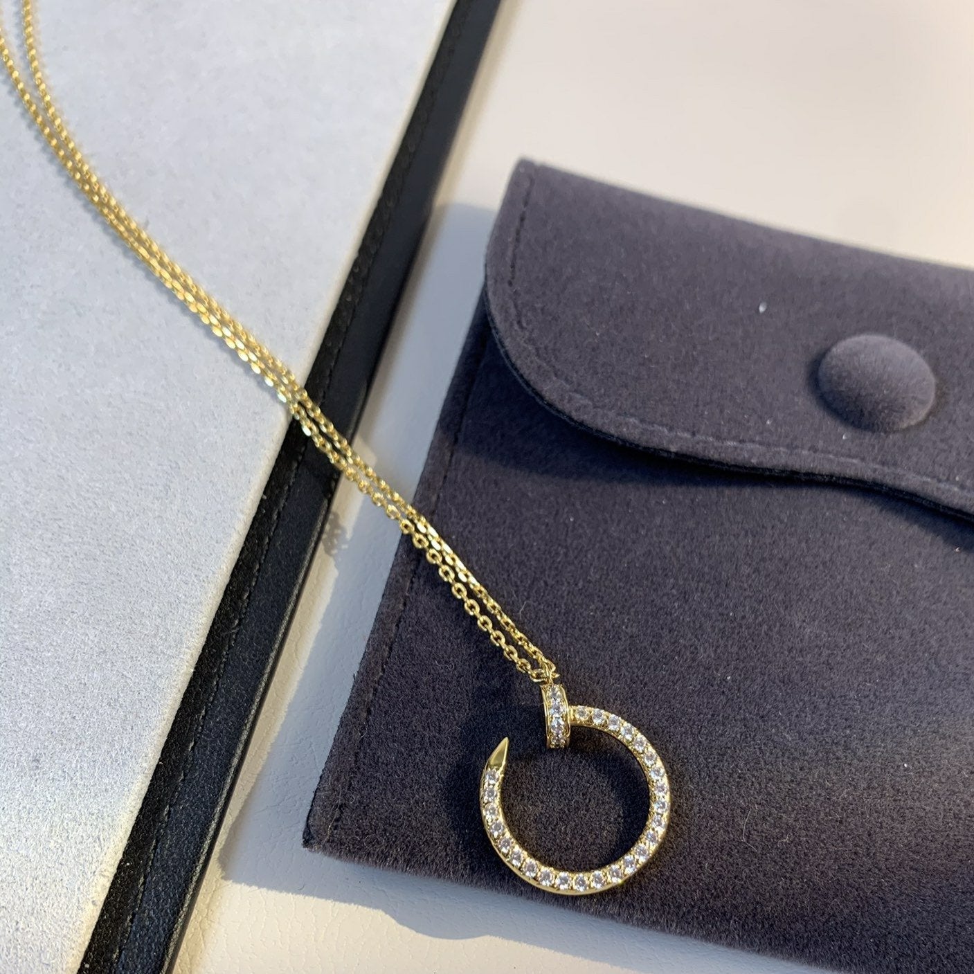 [Mystic Crown]JUSTE NECKLACE GOLD DIAMONDS