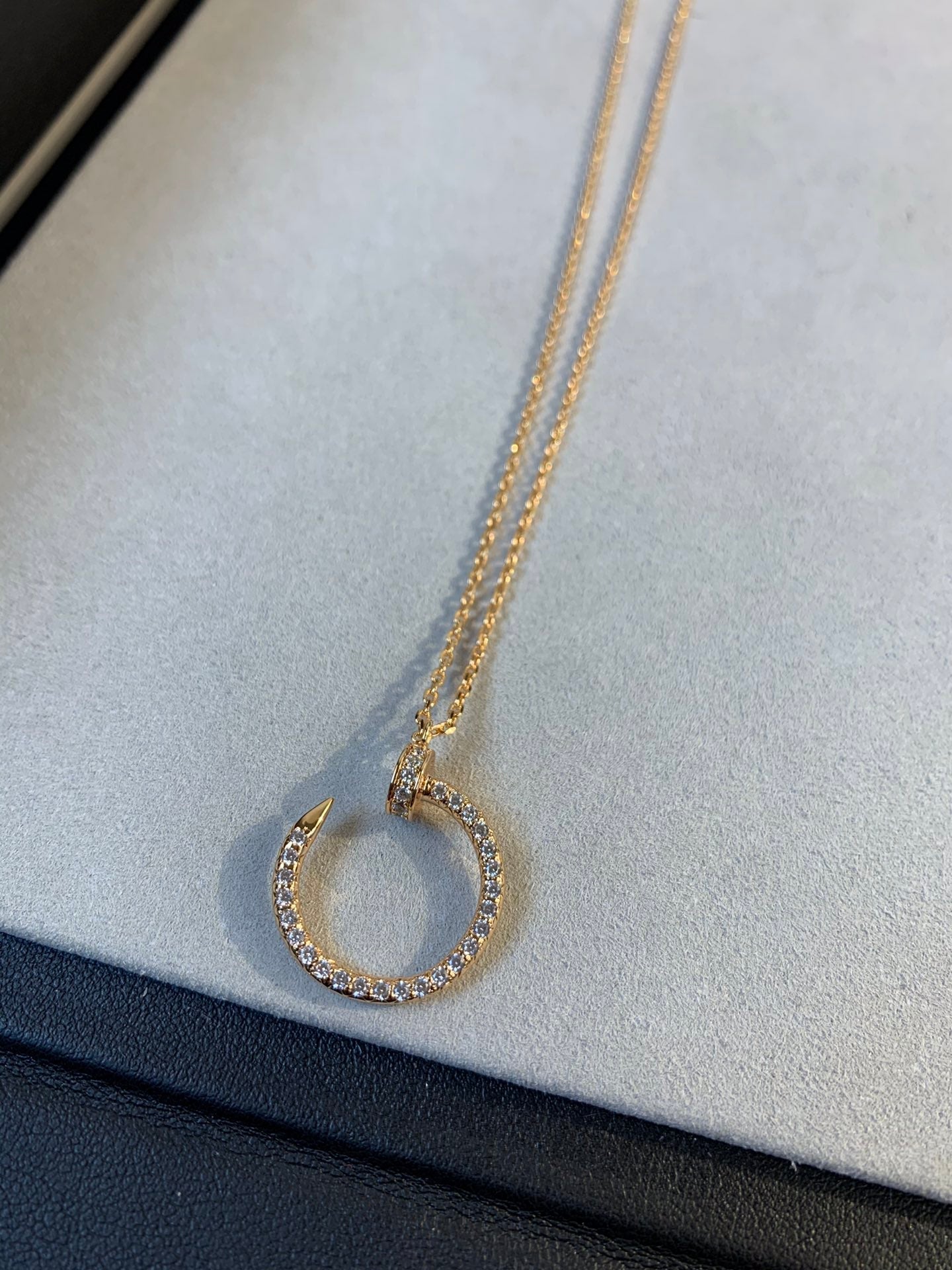 [Mystic Crown]JUSTE NECKLACE PINK GOLD DIAMONDS