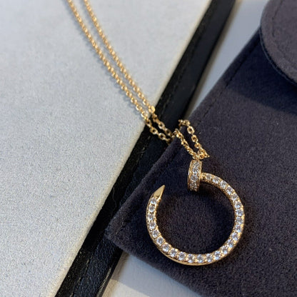 [Mystic Crown]JUSTE NECKLACE PINK GOLD DIAMONDS