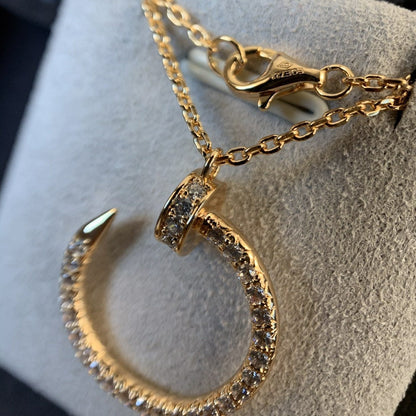 [Mystic Crown]JUSTE NECKLACE PINK GOLD DIAMONDS