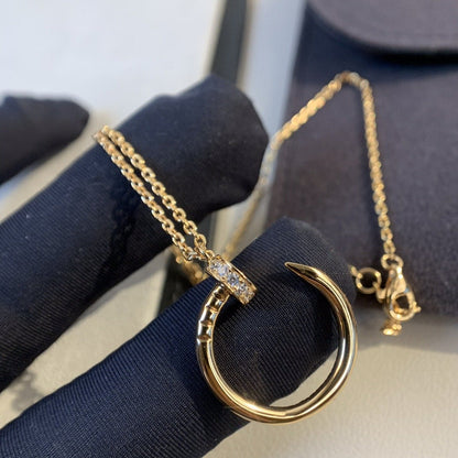 [Mystic Crown]JUSTE NECKLACE PINK GOLD DIAMONDS