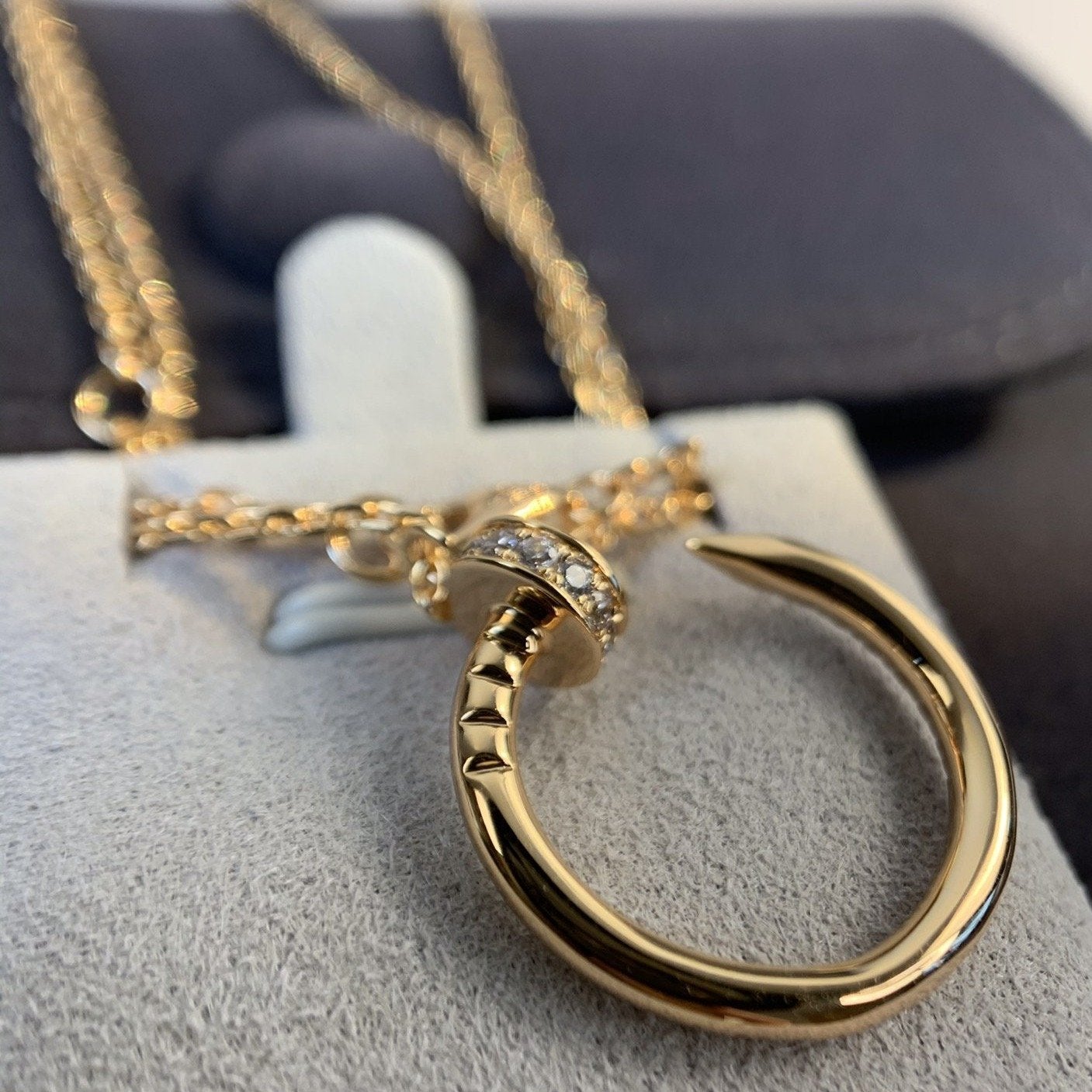 [Mystic Crown]JUSTE NECKLACE PINK GOLD DIAMONDS