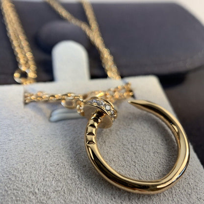 [Mystic Crown]JUSTE NECKLACE PINK GOLD DIAMONDS