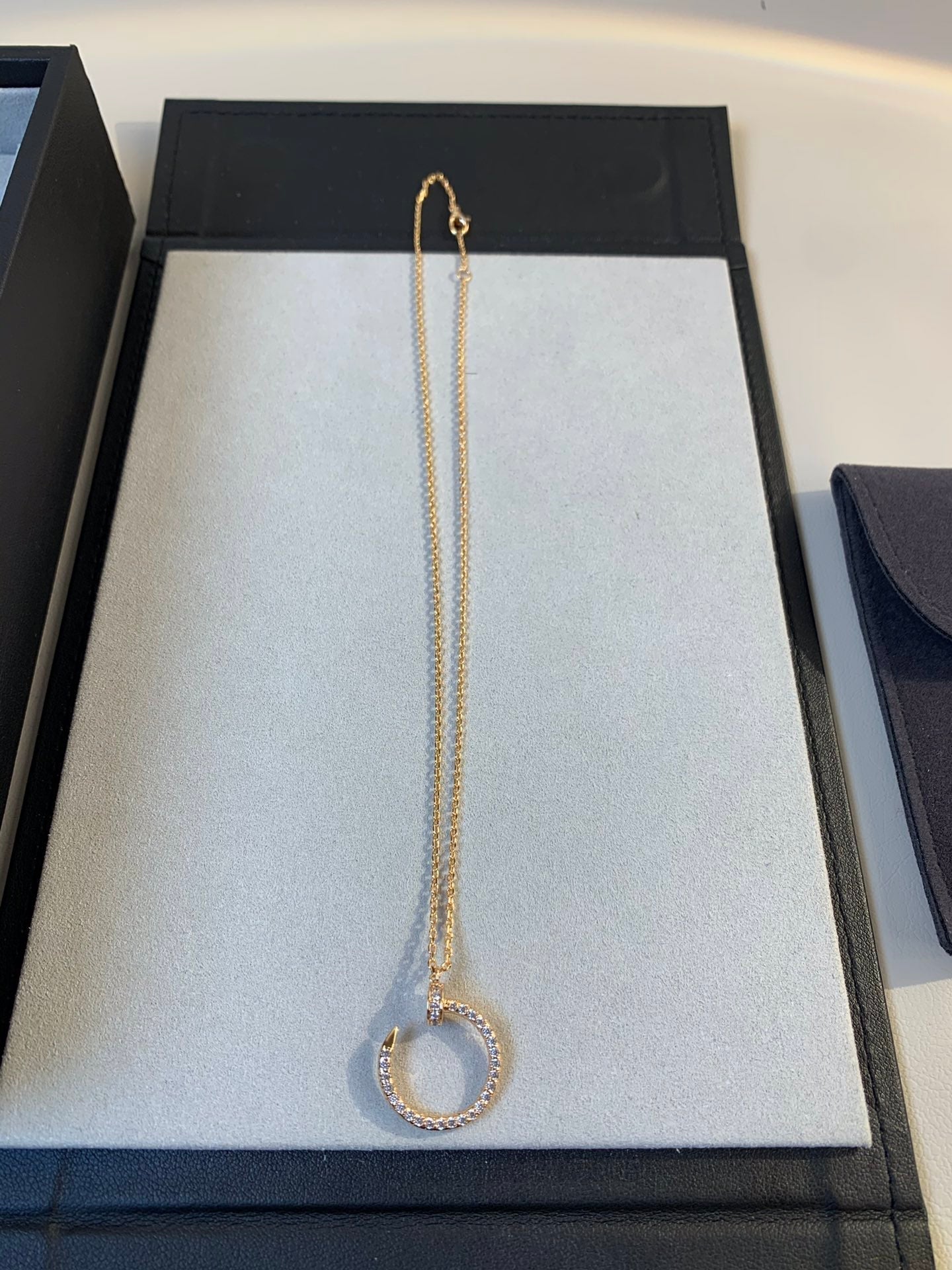 [Mystic Crown]JUSTE NECKLACE PINK GOLD DIAMONDS