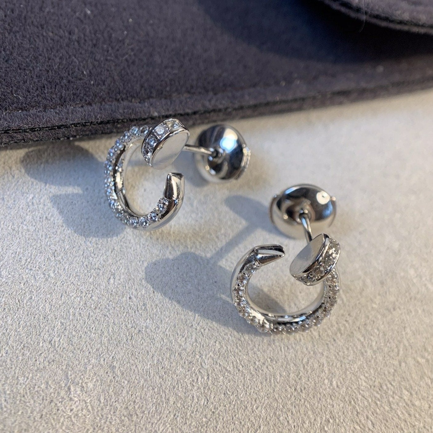 [Mystic Crown]JUSTE EARRINGS SILVER DIAMONDS