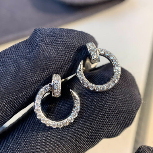 [Mystic Crown]JUSTE EARRINGS SILVER DIAMONDS