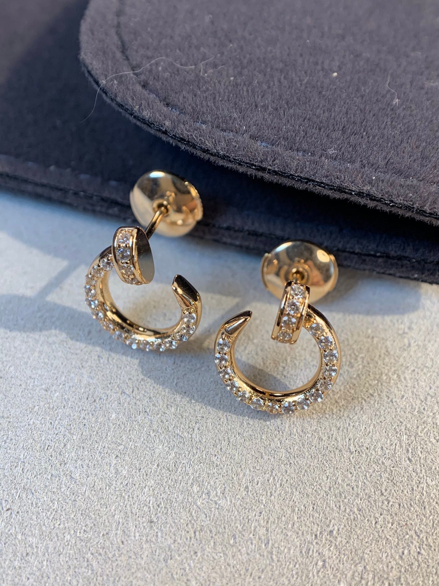 [Mystic Crown]JUSTE EARRINGS GOLD DIAMONDS