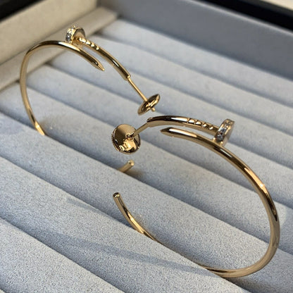 [Mystic Crown]JUSTE EARRINGS GOLD DIAMONDS 1.8MM