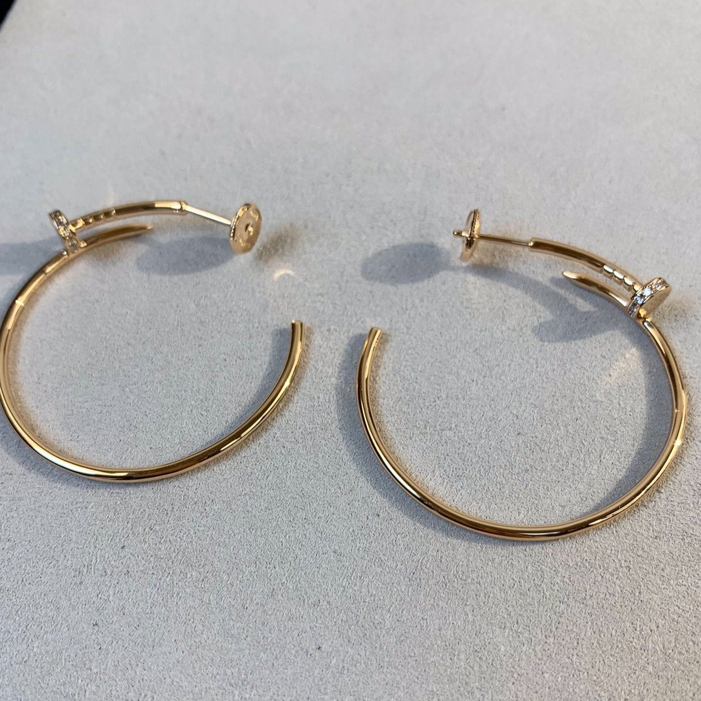 [Mystic Crown]JUSTE EARRINGS GOLD DIAMONDS 1.8MM