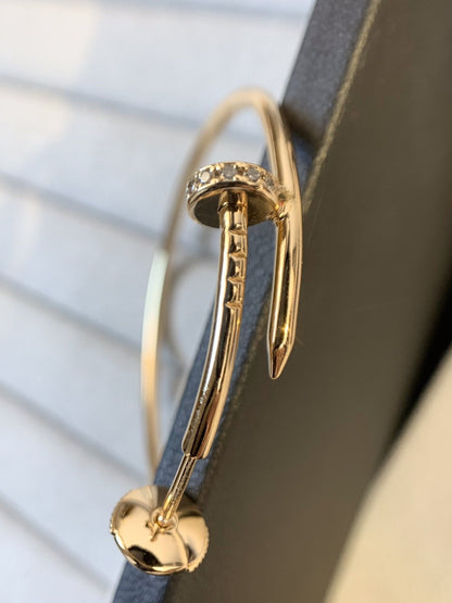 [Mystic Crown]JUSTE EARRINGS GOLD DIAMONDS 1.8MM