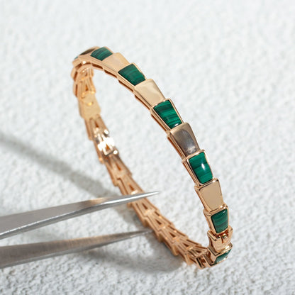 [Mystic Crown]SERPENTI BRACELET PINK GOLD MALACHITE