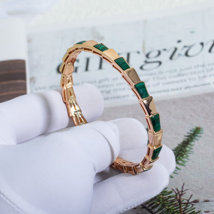 [Mystic Crown]SERPENTI BRACELET PINK GOLD MALACHITE