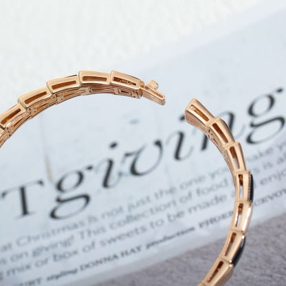 [Mystic Crown]SERPENTI BRACELET PINK GOLD ONYX