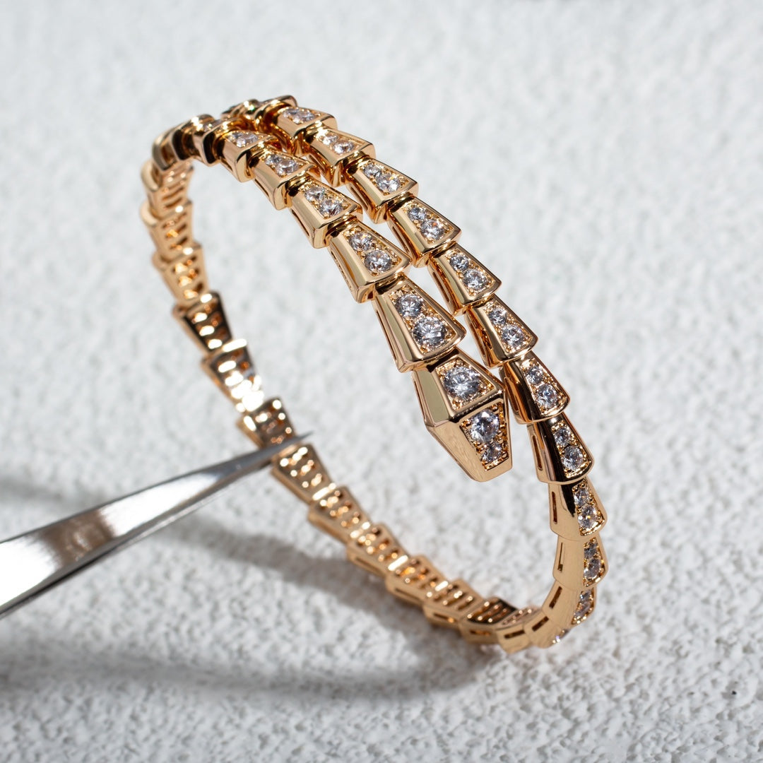 [Mystic Crown]SERPENTI BRACELET 6.8MM PINK GOLD DIAMOND