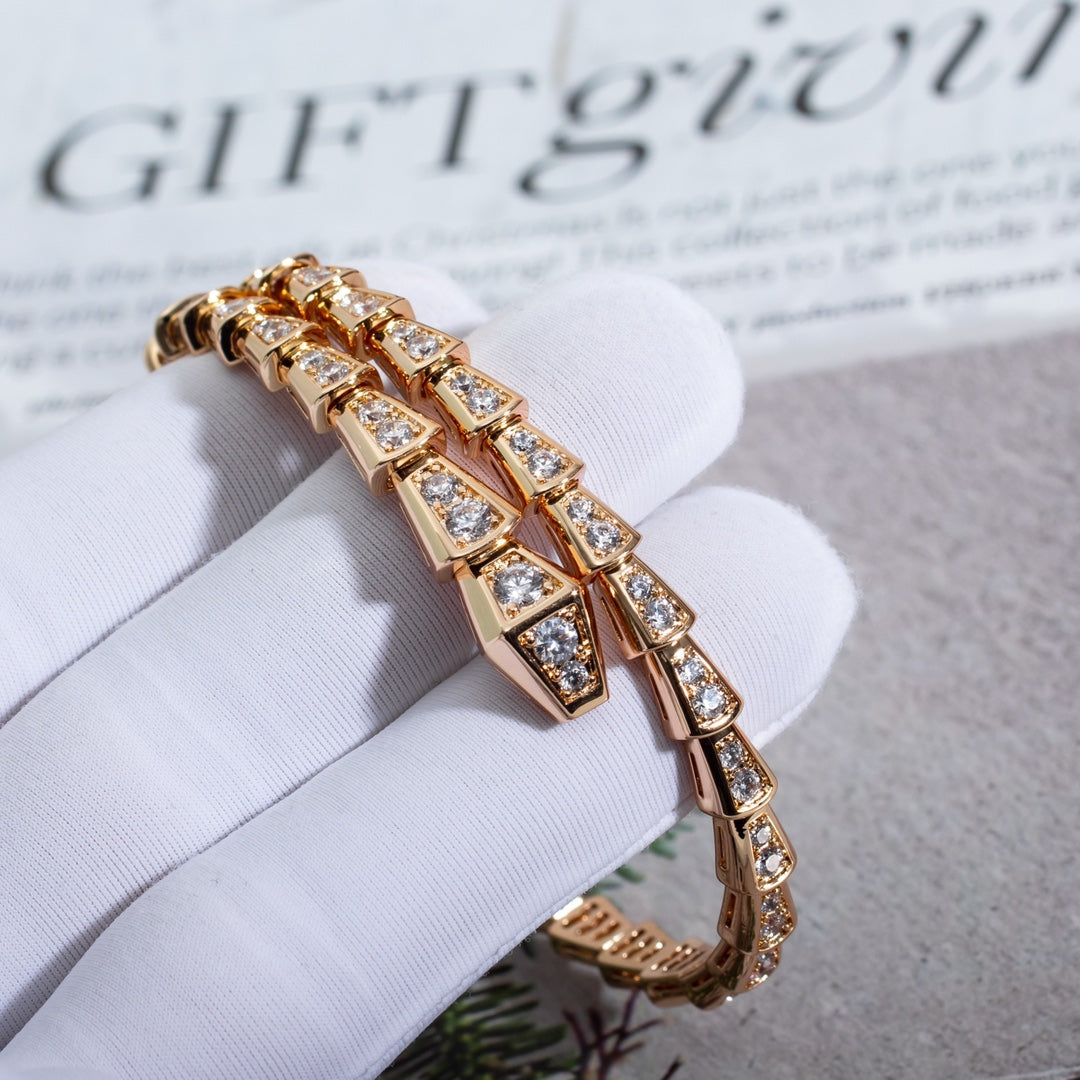 [Mystic Crown]SERPENTI BRACELET 6.8MM PINK GOLD DIAMOND