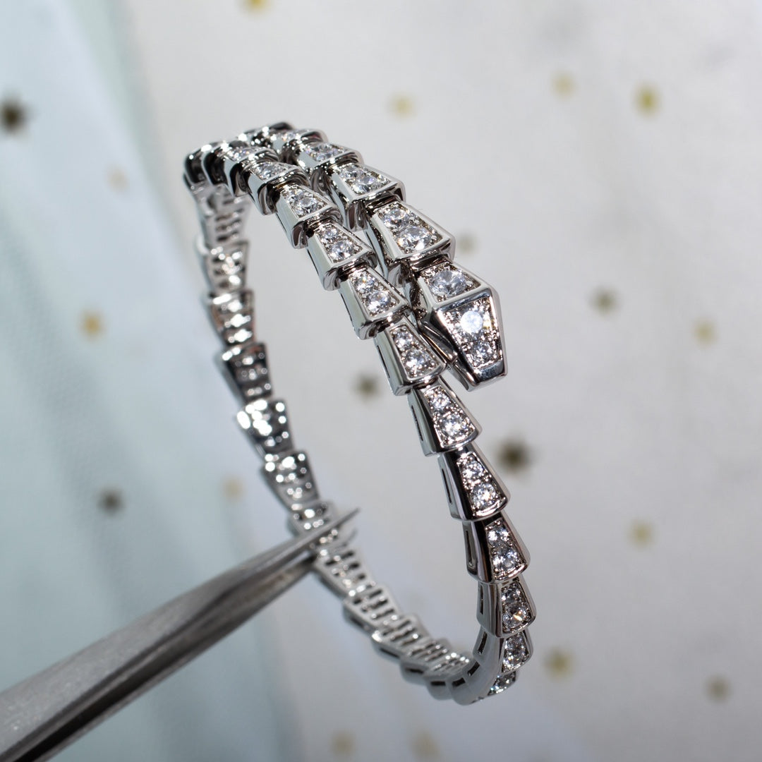 [Mystic Crown]SERPENTI BRACELET 6MM SILVER DIAMOND