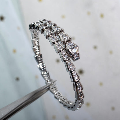 [Mystic Crown]SERPENTI BRACELET 6MM SILVER DIAMOND